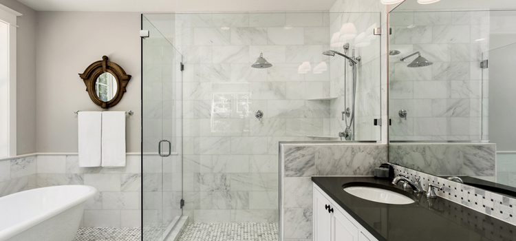 bathroom shower door installation in Union City