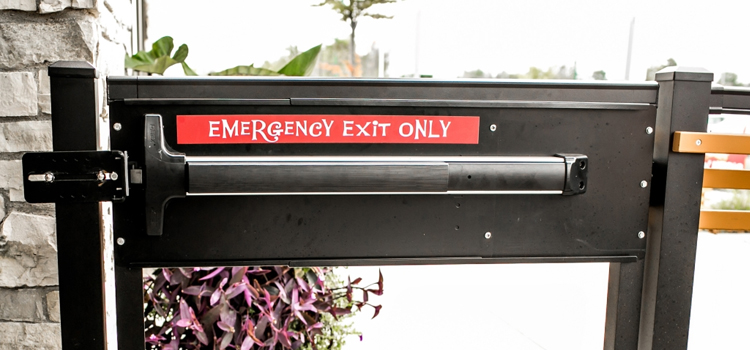 emergency push bar installation in Union City